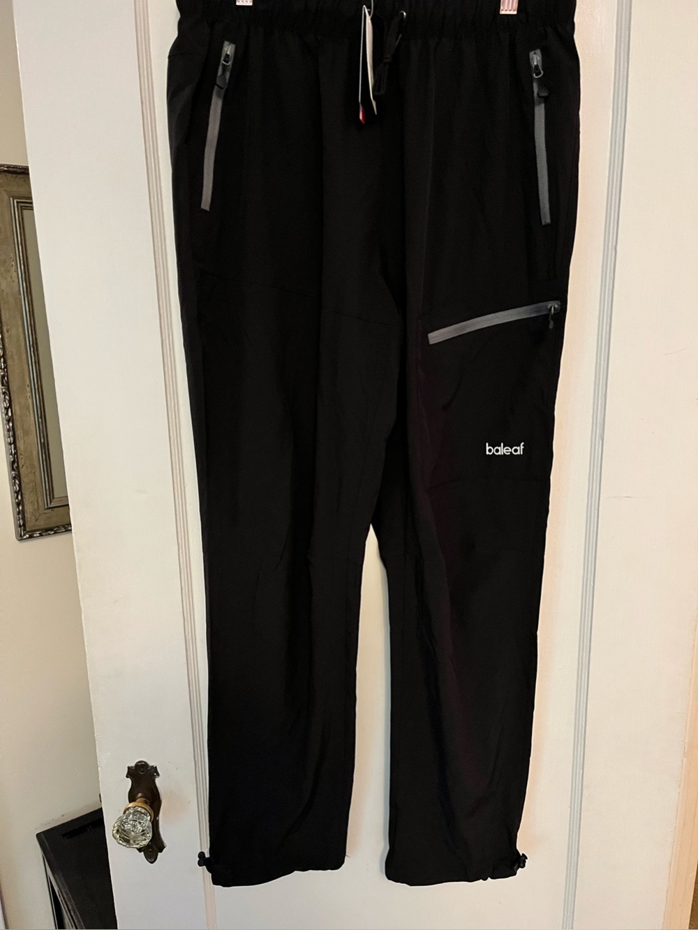 NWT Baleaf Black Women's Track Pants with Zipper Pockets
